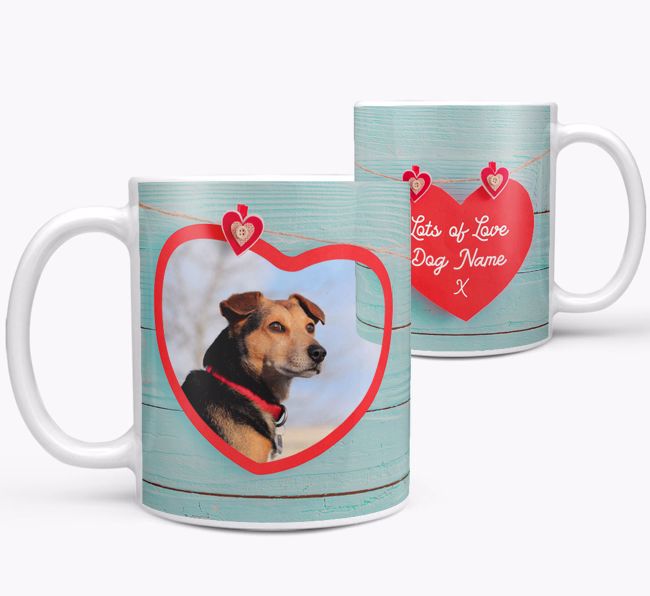 Photo Upload 'Hearts' Mug - Personalized for your {breedFullName}